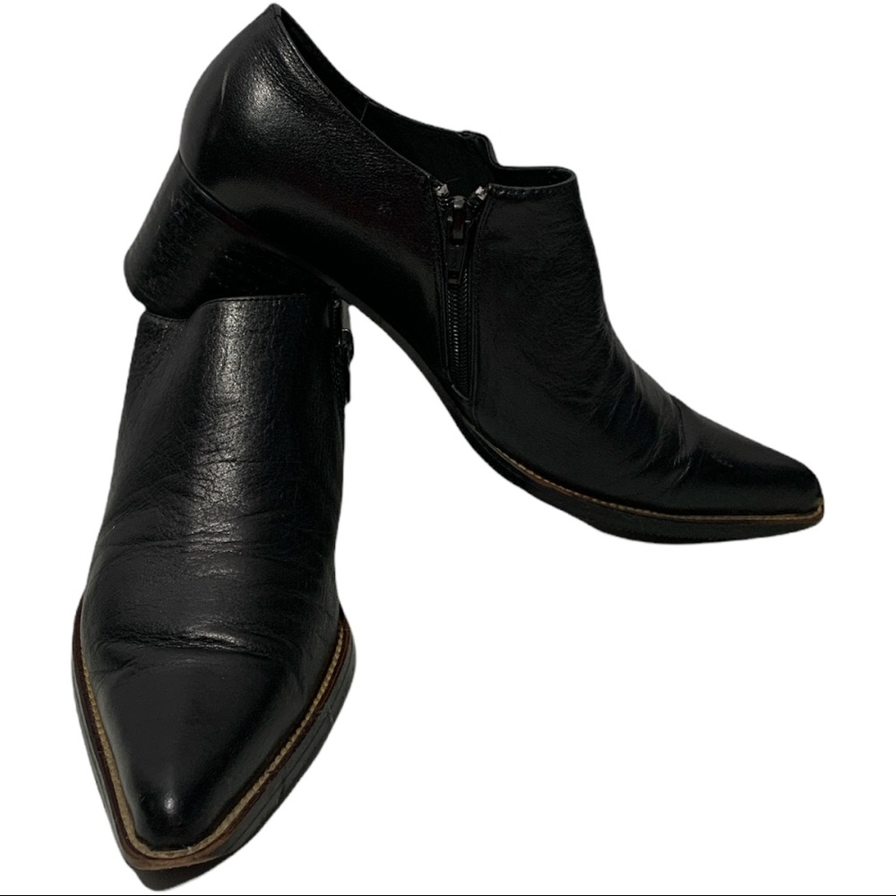 Paolo Conté Collection Black Pointed Block Heel